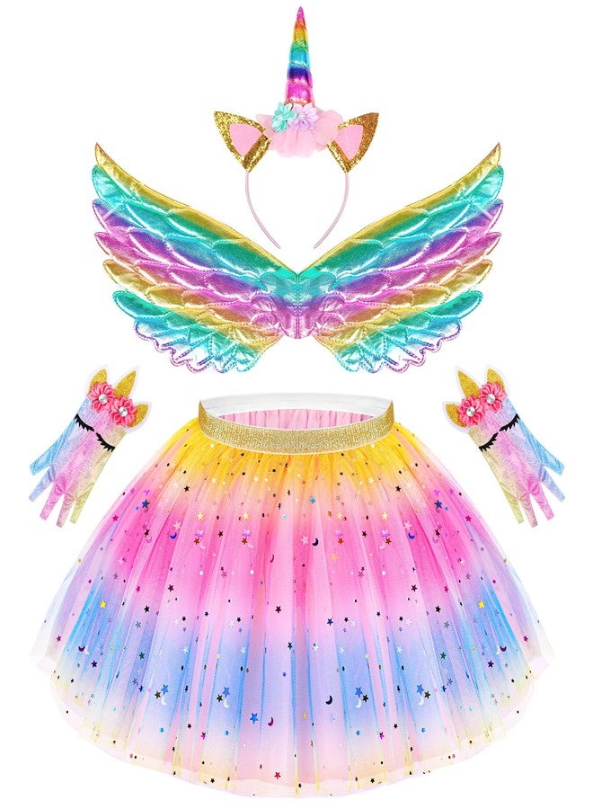 STOPKLAS Little Girls Dress Up Costume Set, Fairy and Mermaid Princess Dress Up Clothes Pretend Play Costume for Toddler Girl 3 4 5 6 - Image 3